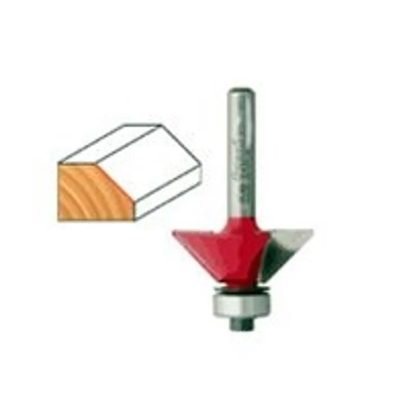 Freud 40-100 Router Bit, 23/32 in Dia Cutter, 2-3/16 in OAL, 1/4 in Dia Shank, 2-Cutter, Carbide :EA: QUANTITY: 1