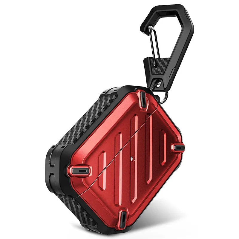 Full-Body Rugged Protective Case with Carabiner For Airpods