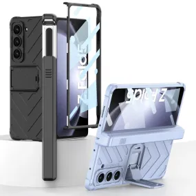 Galaxy Z Fold5 Magnetic Hinge Slide Pen Holder Case