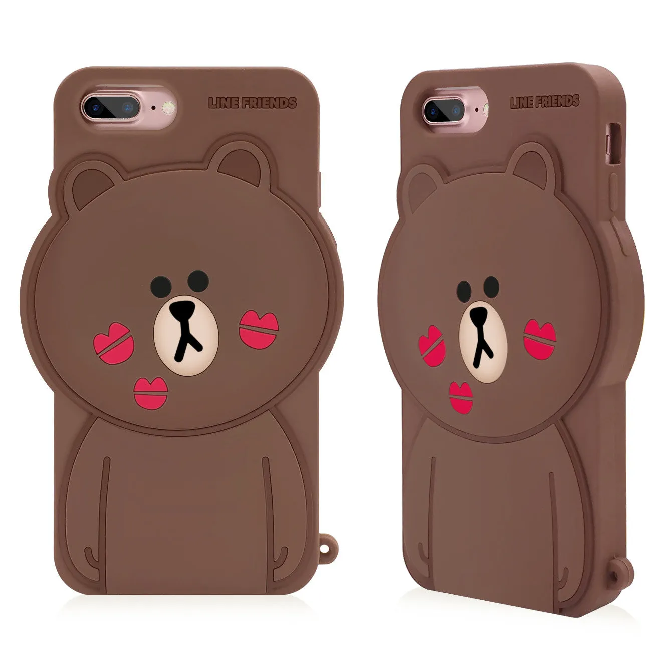 GARMMA Line Friends Silicone Back Cover Case for Apple iPhone