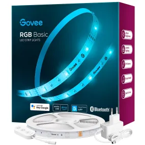 Govee RGB Smart Wi-Fi   Bluetooth LED Strip Lights - 5m - Hvid