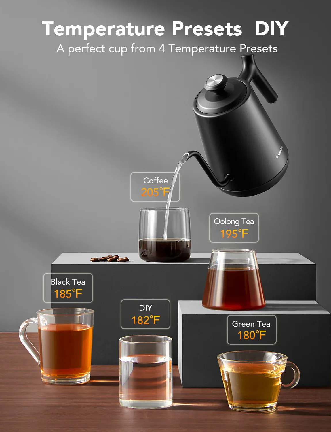 GoveeLife Smart Electric Gooseneck Kettle