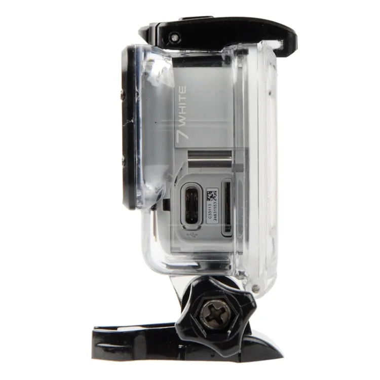 GP452 Waterproof Case   Touch Back Cover for GoPro HERO7 White / Silver