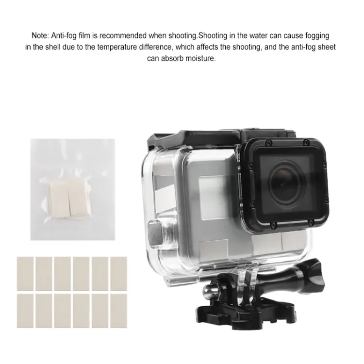 GP452 Waterproof Case   Touch Back Cover for GoPro HERO7 White / Silver