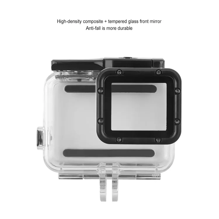 GP452 Waterproof Case   Touch Back Cover for GoPro HERO7 White / Silver