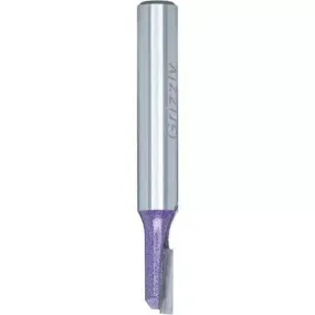 Grizzly C1462Z - Single Fluted Straight Bit, 1/4" Shank, 3/16" Dia.