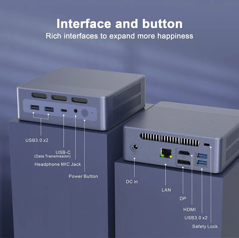 GXMO N95 Mini PC Intel ADL-N N95 4 Cores