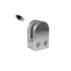 Inox Glass Clamp with Safety Plug