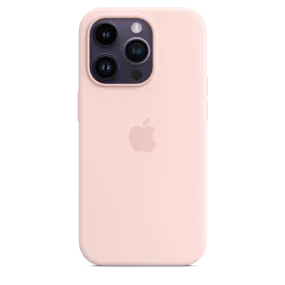 iPhone 14 Pro Silicone Case with MagSafe - Chalk Pink