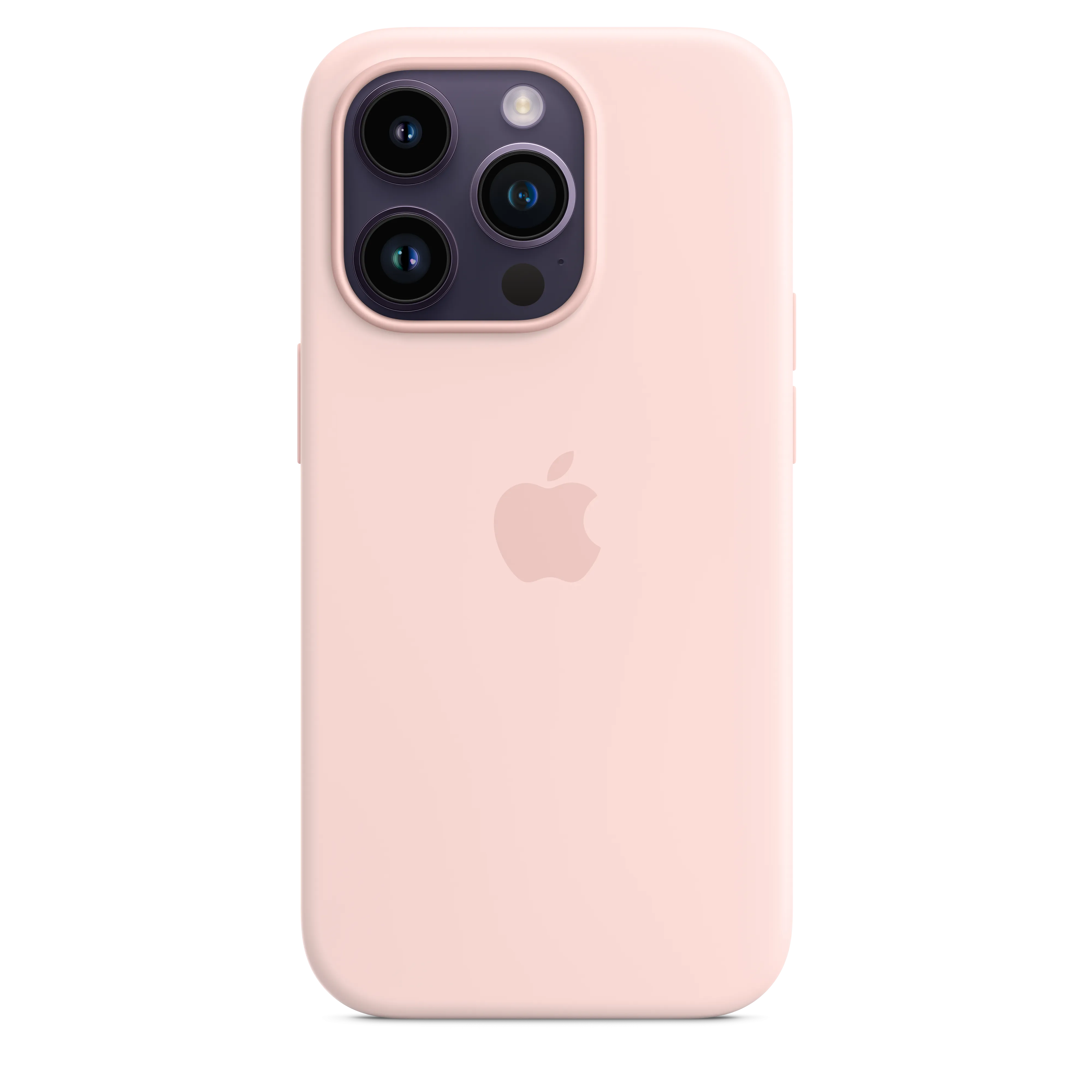 iPhone 14 Pro Silicone Case with MagSafe - Chalk Pink