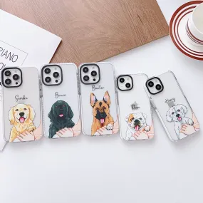 iPhone Impact Proof Customised Silicon Case ( Dog On Shoulder )