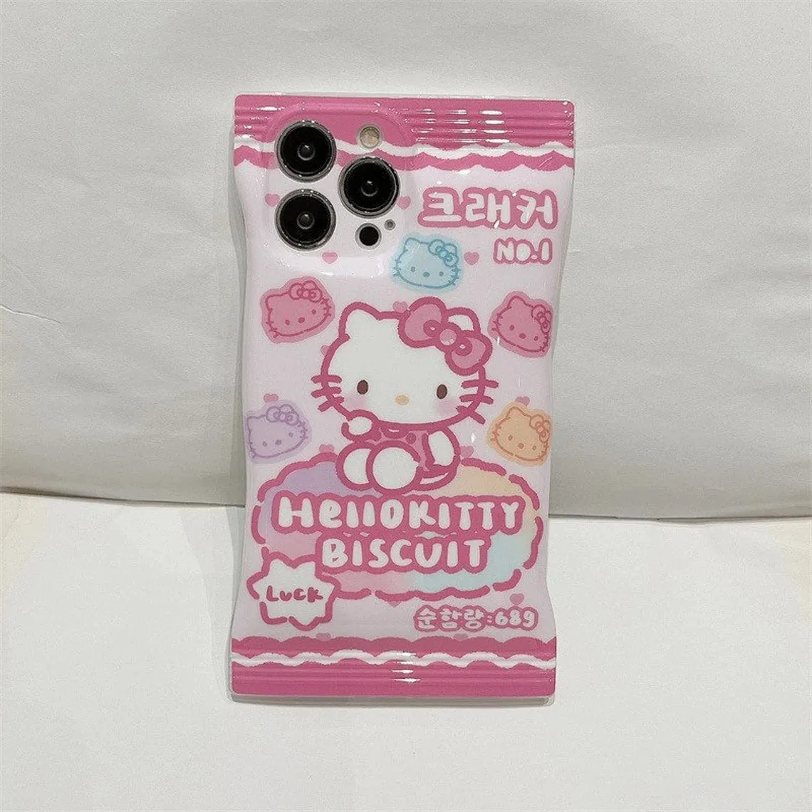 Japanese Cartoon KT CN Biscuit Snack Packing iPhone Case XS XR X 11 12 13 14 Pro Promax