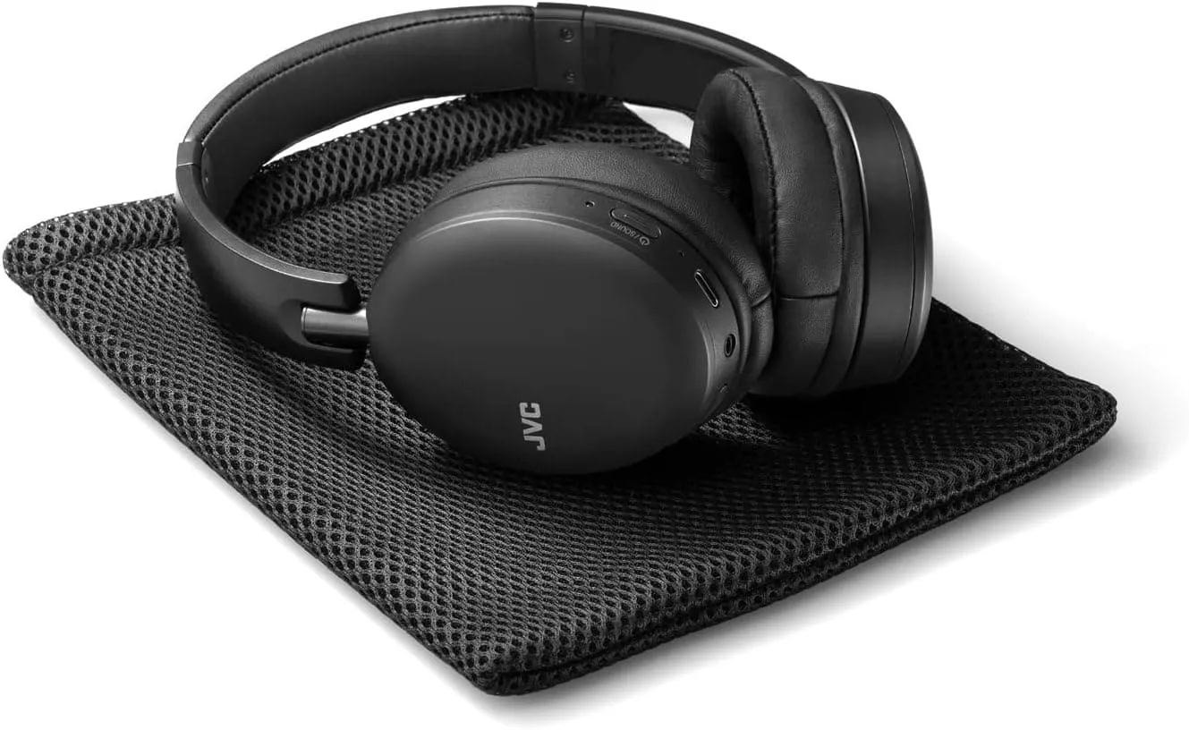 JVC HAS91N Noise Cancelling Bluetooth Headphones - Black