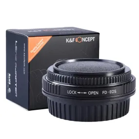 K&F Concept K&F M13131 Canon FD Lenses to Canon EOS EF Lens Mount Adapter with Optic Glass