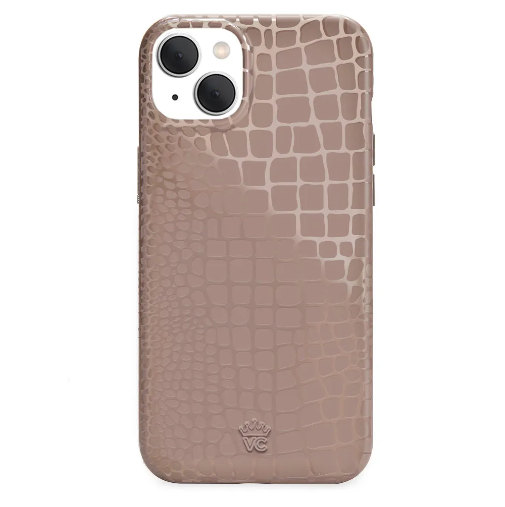 Khaki Croc iPhone Case