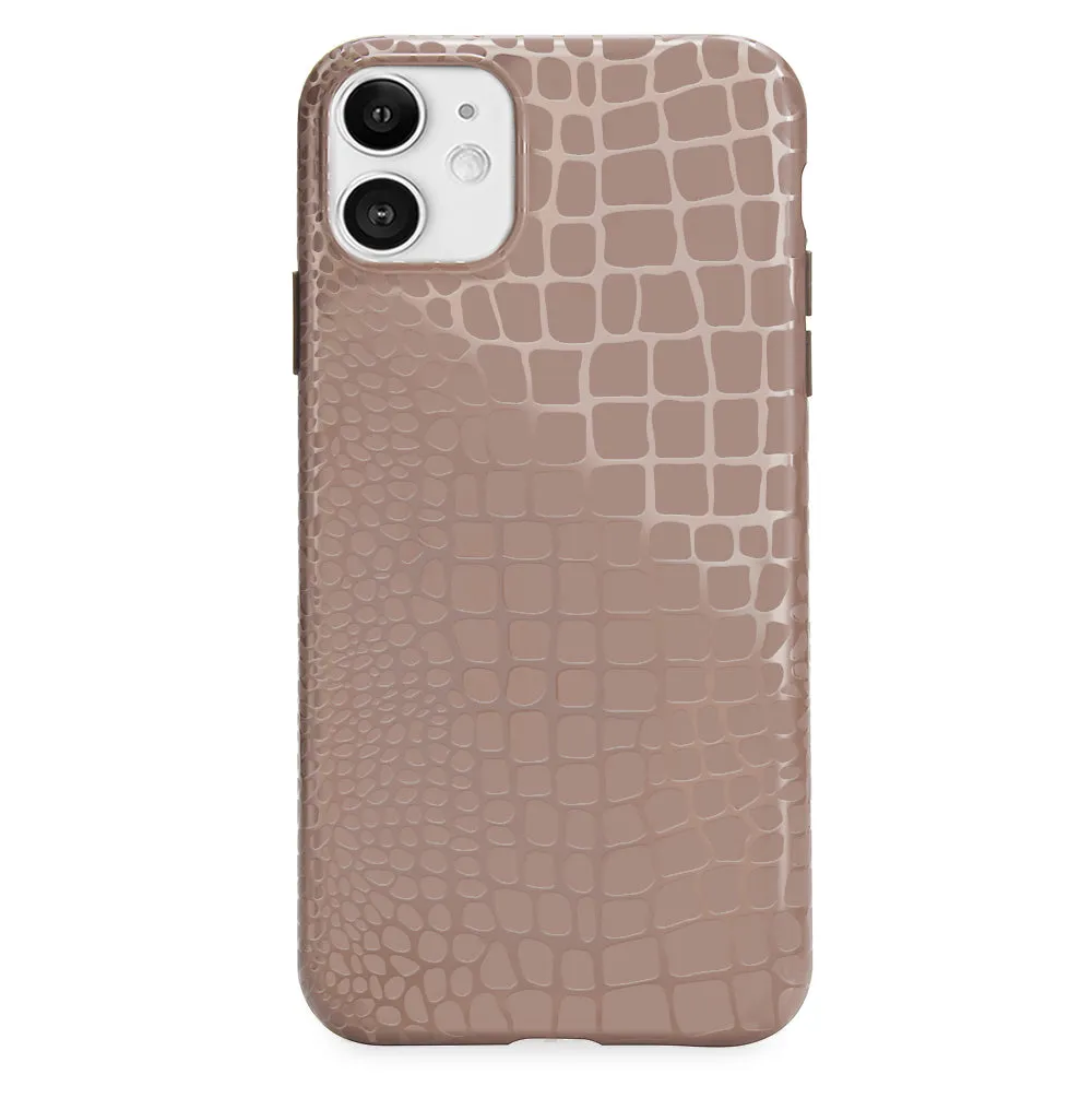 Khaki Croc iPhone Case