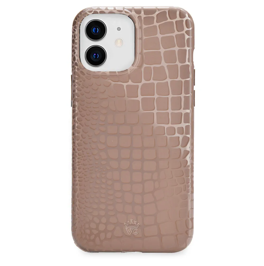 Khaki Croc iPhone Case