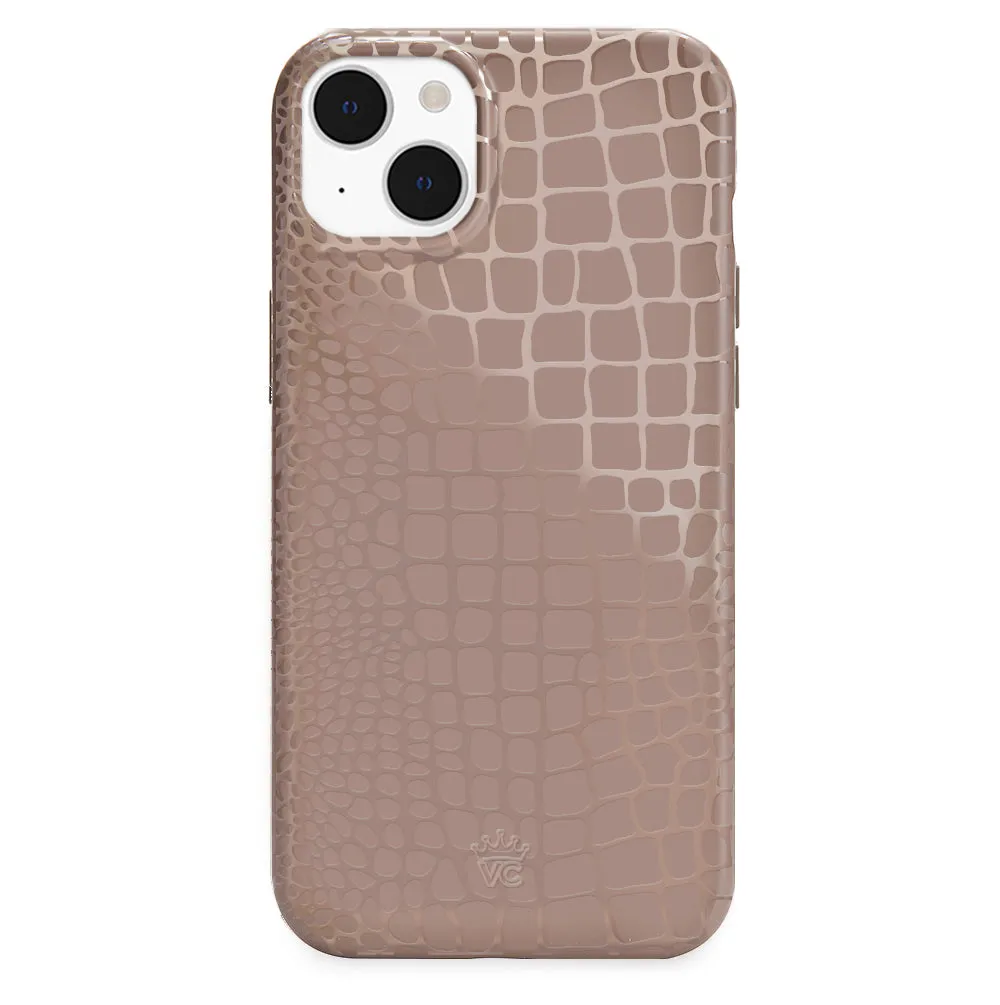 Khaki Croc iPhone Case