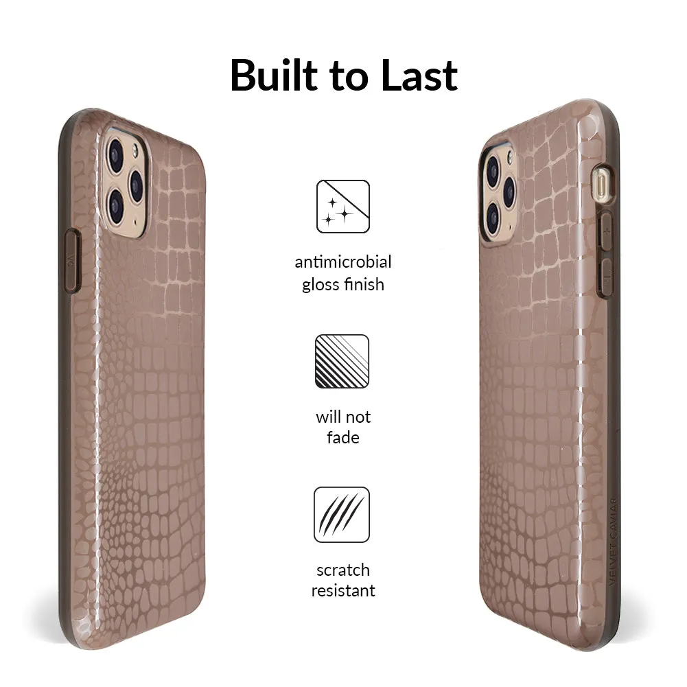 Khaki Croc iPhone Case