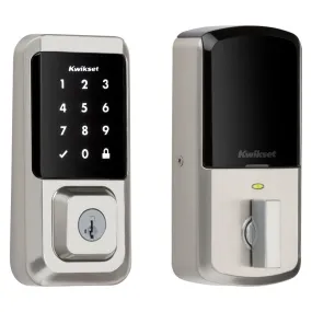 Kwikset Halo Series 939 WIFI TSCR 15 Electronic Deadbolt, Satin Nickel, Residential, AAA Grade, Zinc, Keypad Included :EA: QUANTITY: 1