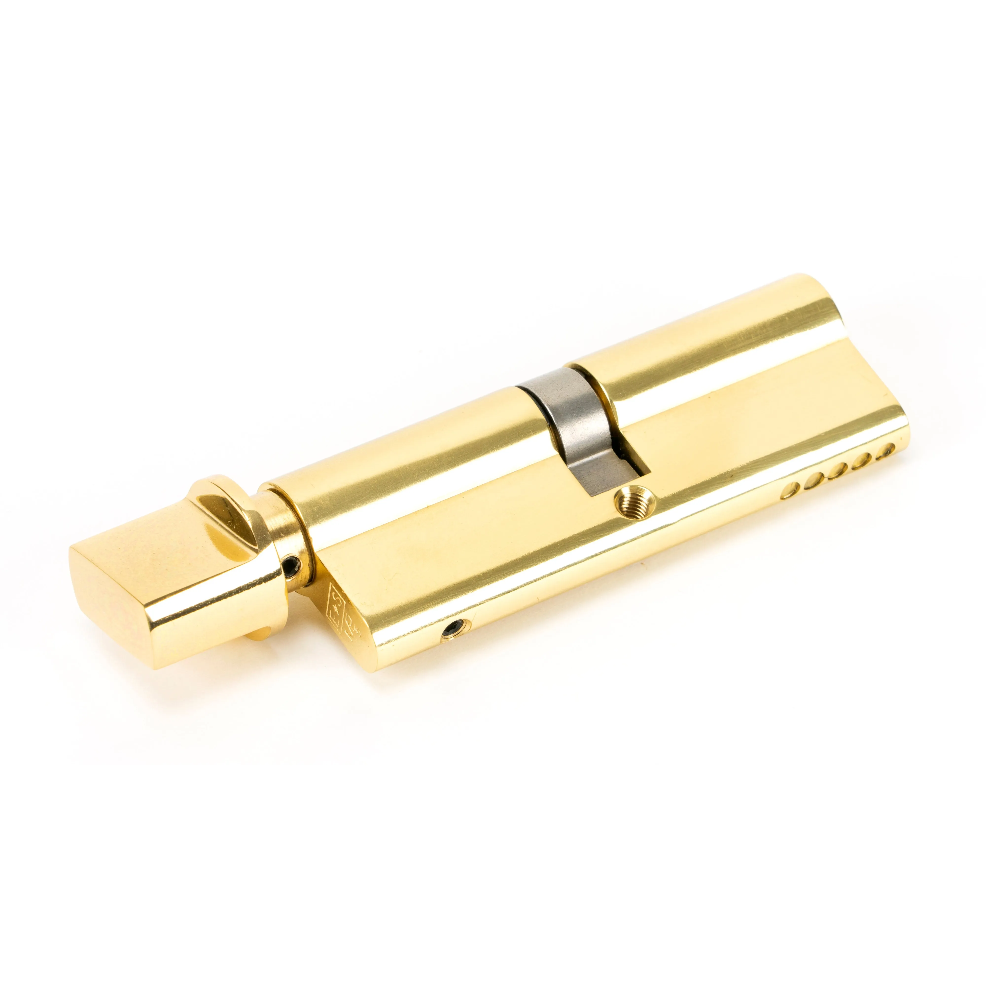 Lacquered Brass 45/45 5pin Euro Cylinder/Thumbturn | From The Anvil