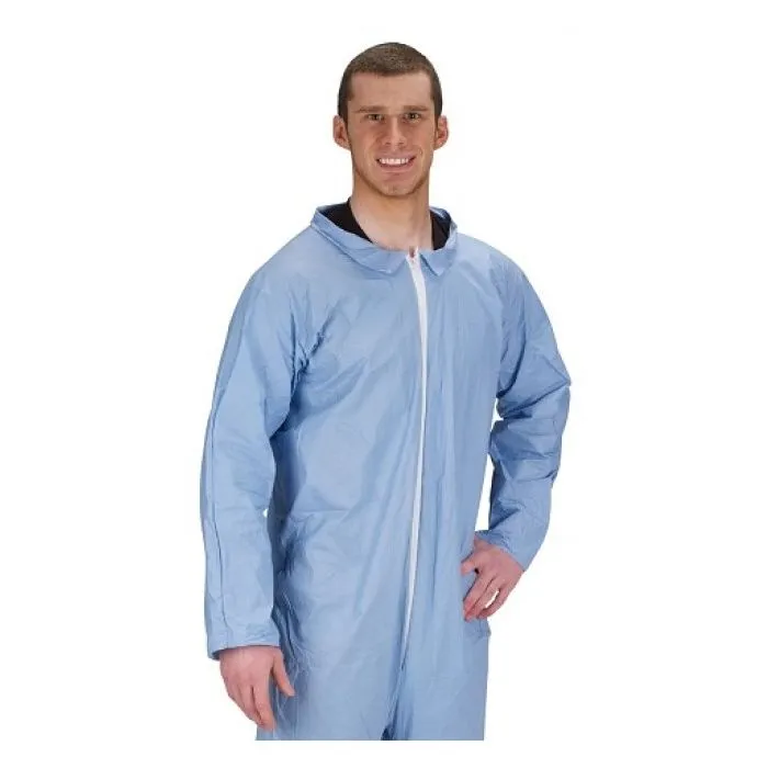 Lakeland Industries 07412B Pyrolon Plus 2 Coverall Blue (25 Per Case)