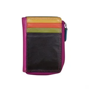 Leather RFID Zip Card Case