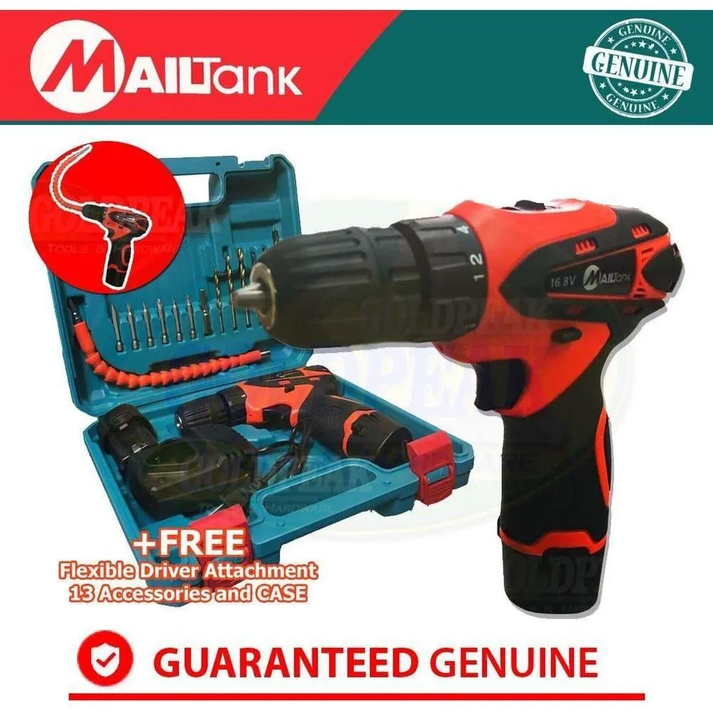 Mailtank 16.8V Cordless Drill - Driver with Flexible Driver