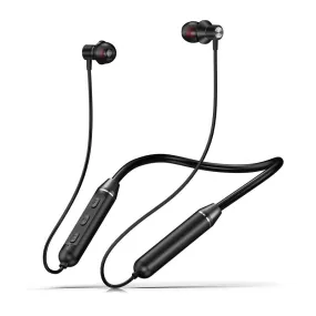 Neck mounted wireless Bluetooth neck mounted earphones Sports in ear metal earphones