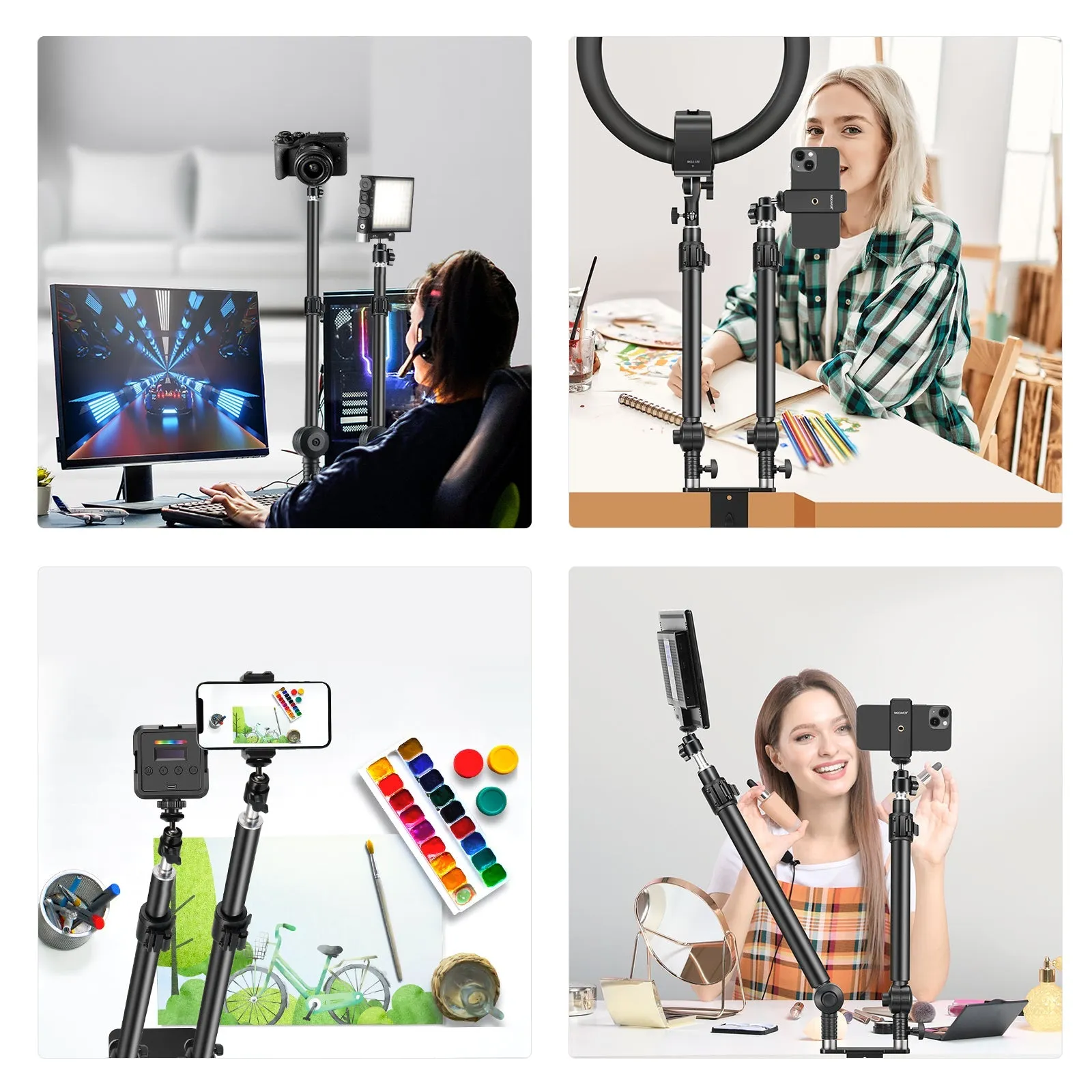 NEEWER STDB3560 Upgraded C Clamp Desk Mount