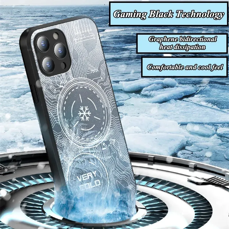 New Graphene Magnetic Absorption Phone Case Heat Dissipation For IPhone