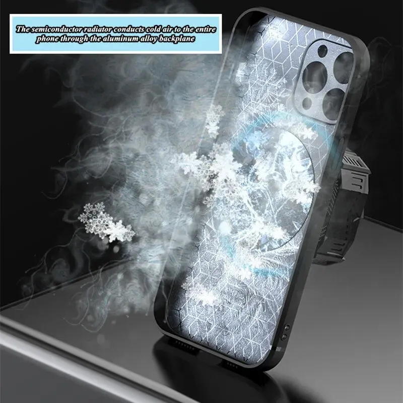 New Graphene Magnetic Absorption Phone Case Heat Dissipation For IPhone