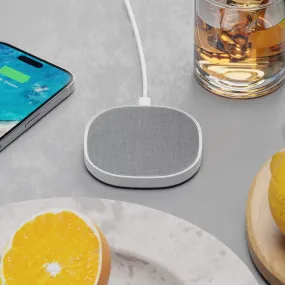 Novo Wireless Charging Pad | Linen Fabric Style | 15 Watt Fast Charge