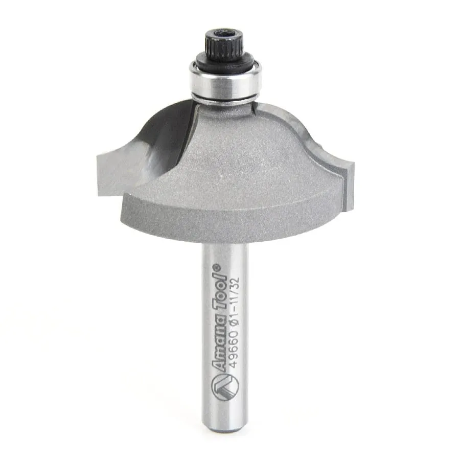 Ogee Stile Router Bit | 11⁄32 Radius x 1 11⁄32 Dia x 1⁄2 x 1⁄4" Shank | 49660 | 738685496602