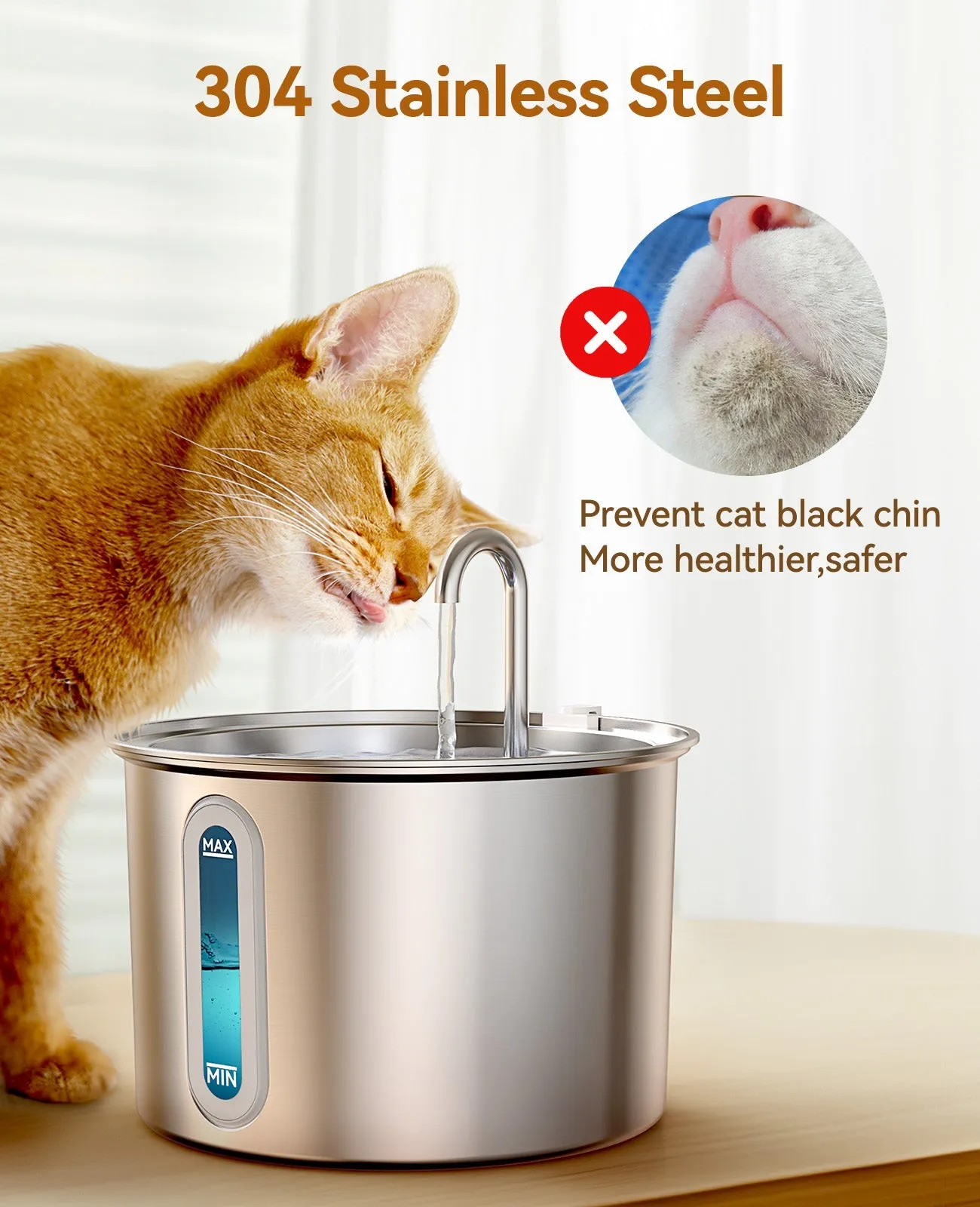 Oneisall 3.5L Automatic Cat Feeder with 2.4G Wi-Fi & APP Control