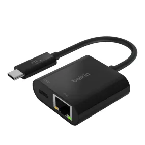 [ONLINE EXCLUSIVE] BELKIN USB-C to Ethernet   Charge Adapter 60W PD 1000 Mbps