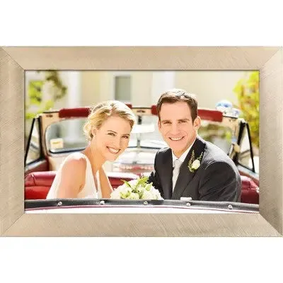 Open Box - 10" WiFi Digital Photo Frame Brushed Metal Gold - Polaroid