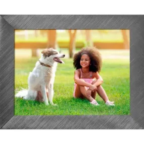 Open Box - 8" Wi-Fi Digital Photo Frame Brushed Gray Metal - Polaroid