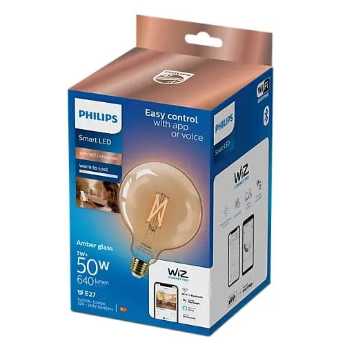 Philips WiZ E27 50W LED Cool white & warm white Non-dimmable Light Bulb