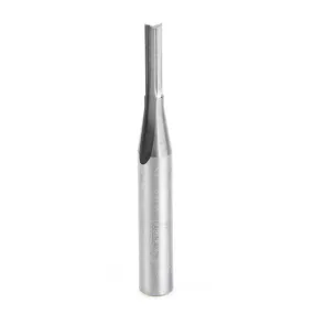 Plastic Cutting Double 'O' Flute Router Bit | 1⁄8 Dia x 1⁄2 x 1⁄4" Shank | 43600 | 738685436004