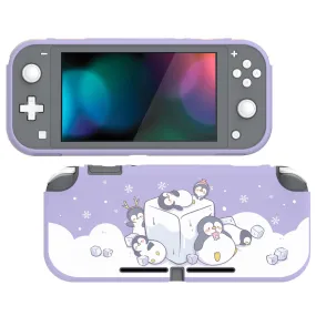 PlayVital Icy Cube Penguin Custom Protective Case for NS Switch Lite, Soft TPU Slim Case Cover for NS Switch Lite - LTU6009