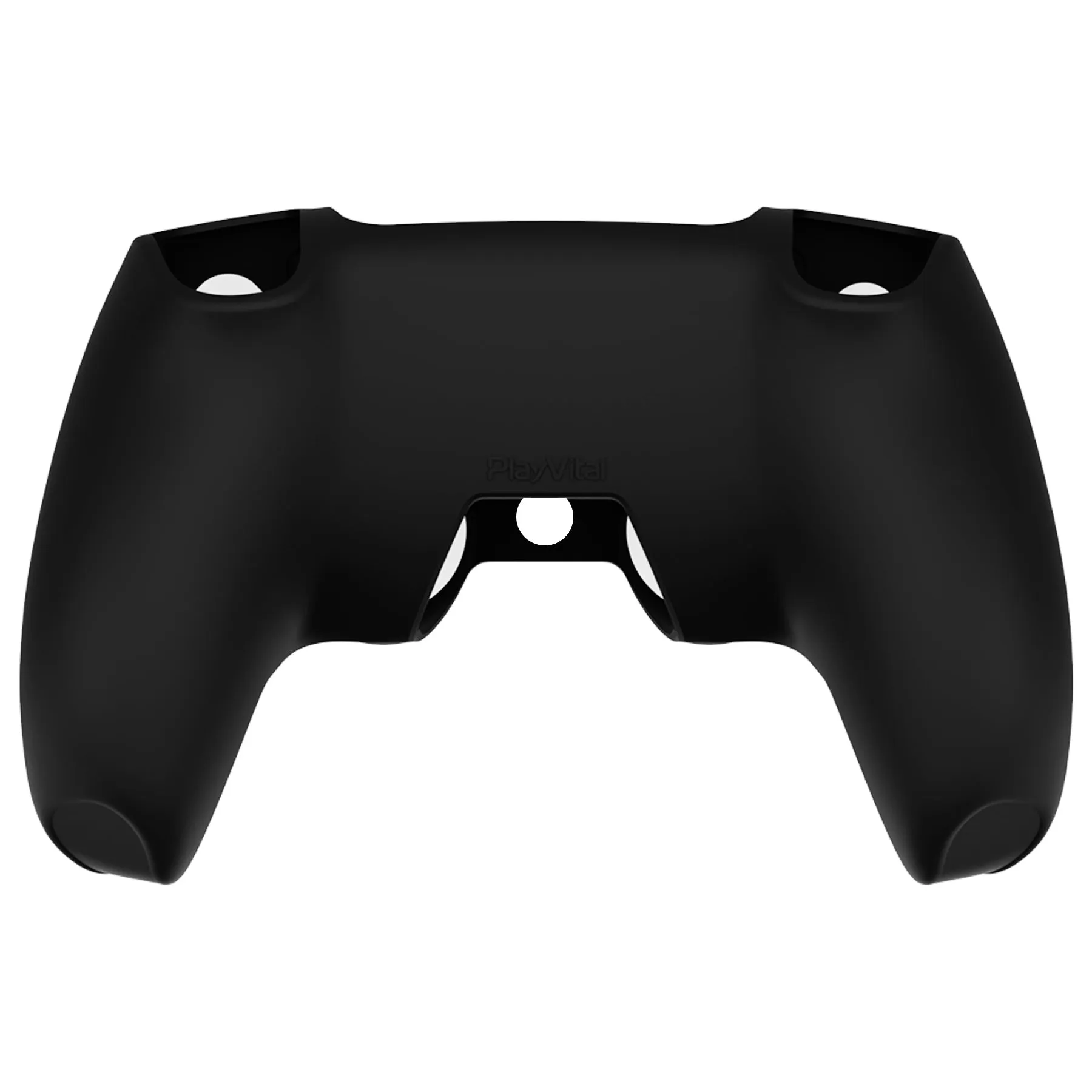 PlayVital Pure Series Carving Skull Dockable Model Anti-Slip Silicone Cover Skin with 6 Thumb Grip Caps for ps5 Controller Fits with Charging Station - EKPFL006