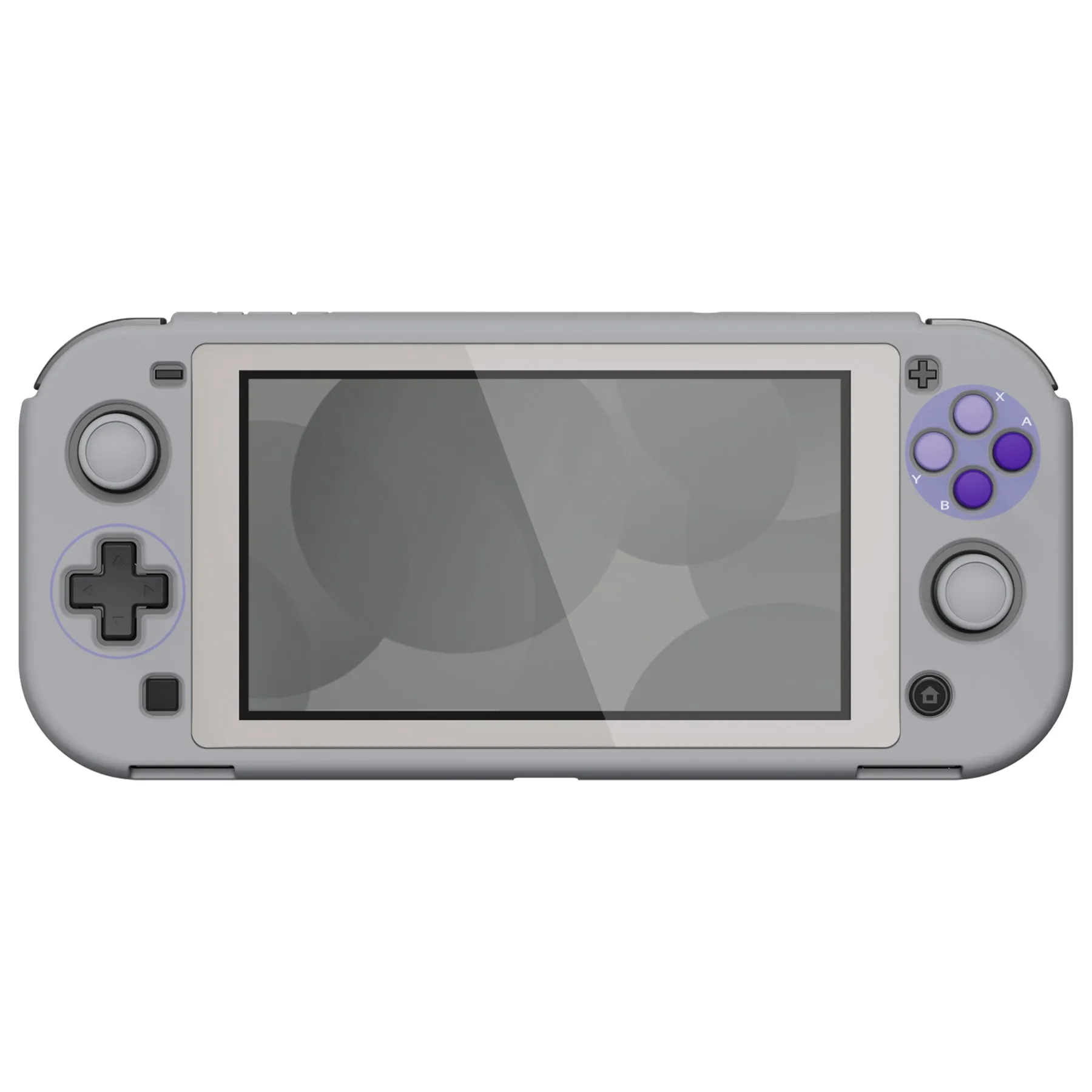 PlayVital ZealProtect Protective Case for Nintendo Switch Lite, Hard Shell Ergonomic Grip Cover for Switch Lite with Screen Protector & Thumb Grip Caps & Button Caps - Classics SNES Style - PSLYY7002