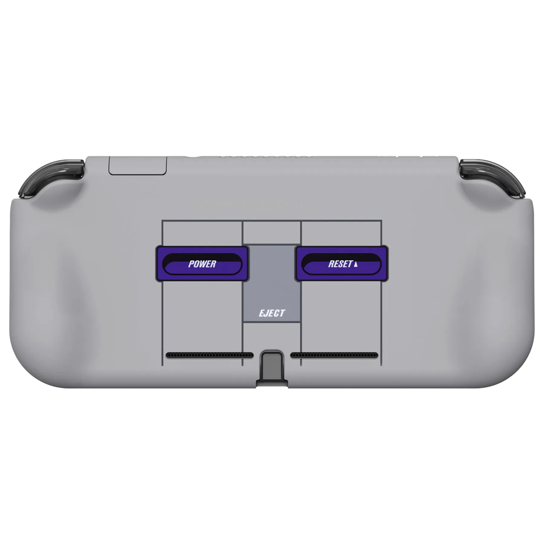 PlayVital ZealProtect Protective Case for Nintendo Switch Lite, Hard Shell Ergonomic Grip Cover for Switch Lite with Screen Protector & Thumb Grip Caps & Button Caps - Classics SNES Style - PSLYY7002