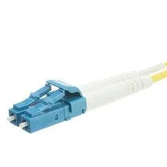 Plenum LC OM3 Duplex Fiber Optic Patch Cord, OFNP, Multimode 50/125, Aqua Jacket, Beige Connector, 3 meter (10 ft)