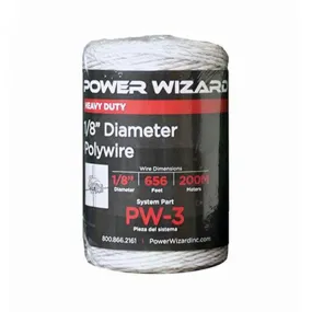 Polywire 1/8” DIAM., 656 ft/200 m