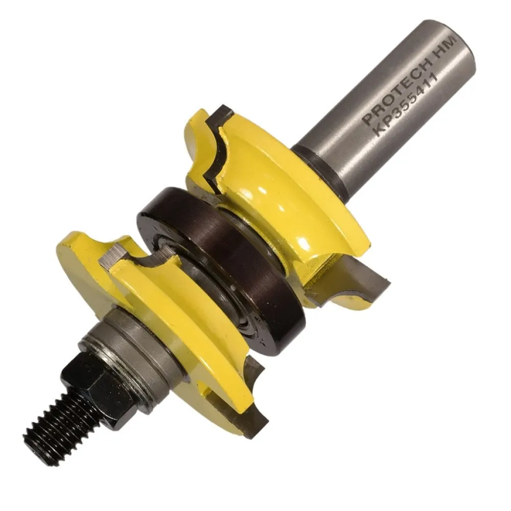 Pro-Tech | Router Bit Double Round Over 1-3/4" X 9.5-28.6mm 6,35mm Shank