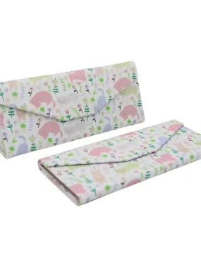 Products Glasses Case (Vegan Leather) - Cats and Flowers