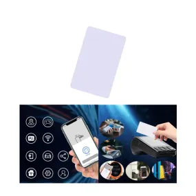 PVC NFC Smart Card RFID Tag Universal for NFC-enabled devices and smartphones (iOS / Android) - White