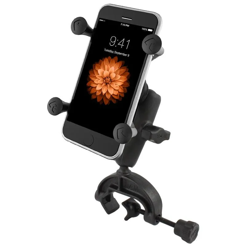 Ram - Universal Composite Clamp Mount With X-Grip Cell/Iphone Holder | RAP-B-121-UN7U